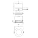 Elite RL655 6" Round Regressed Slim LED Retrofit, Warm Dim