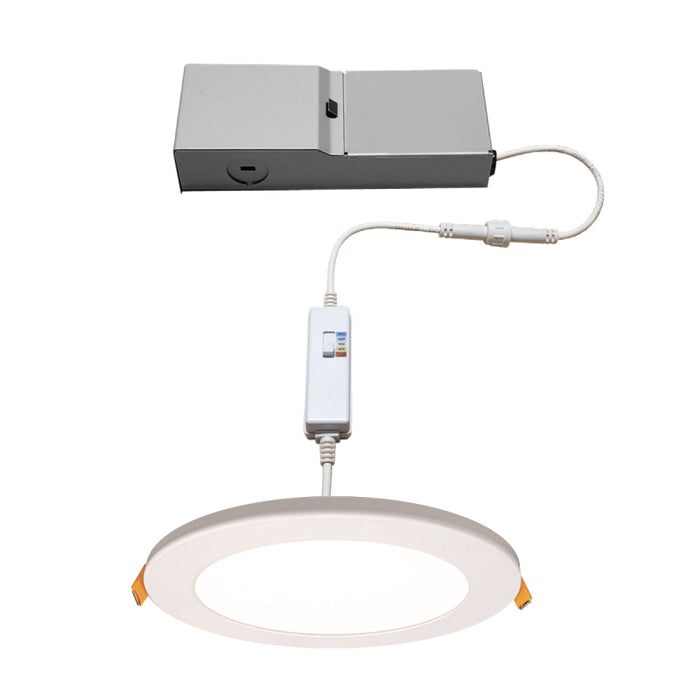 Elite RL675-NL-CCT 6" Canless LED Round Night Light Slim Downlight, 900 Lumens, CCT Selectable, 120V
