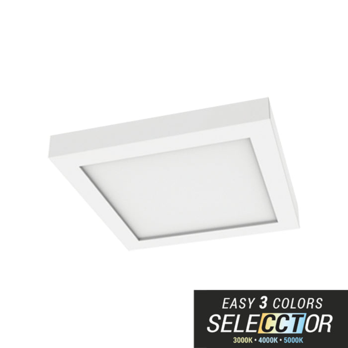Elite RL995-CCT 9" Square LED Slim Surface Mount, 1200 Lumens, CCT Selectable, 120V