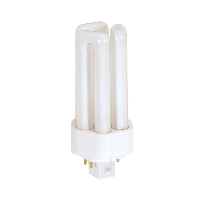 Satco S8343 18W T4 Triple Tube 4-Pin CFL Bulb, 3500K