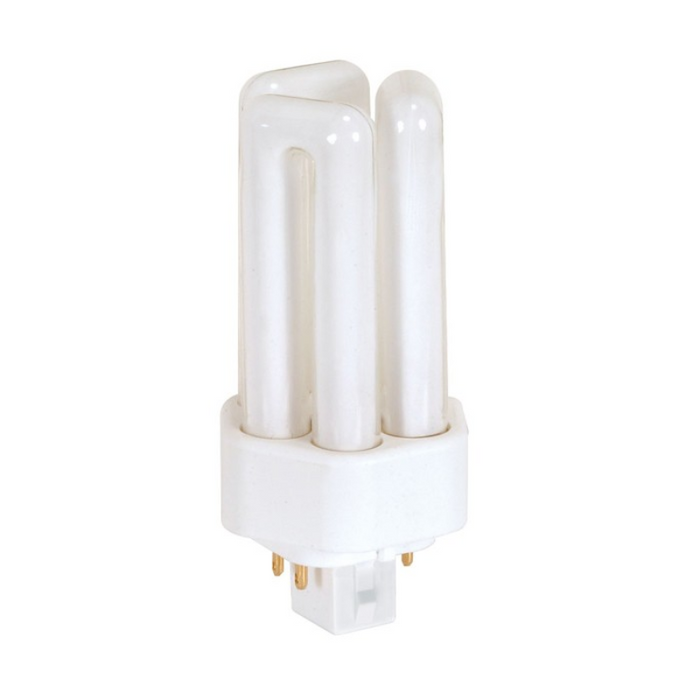 Satco S8397 13W T4 Triple Tube 4-Pin CFL Bulb, 3500K