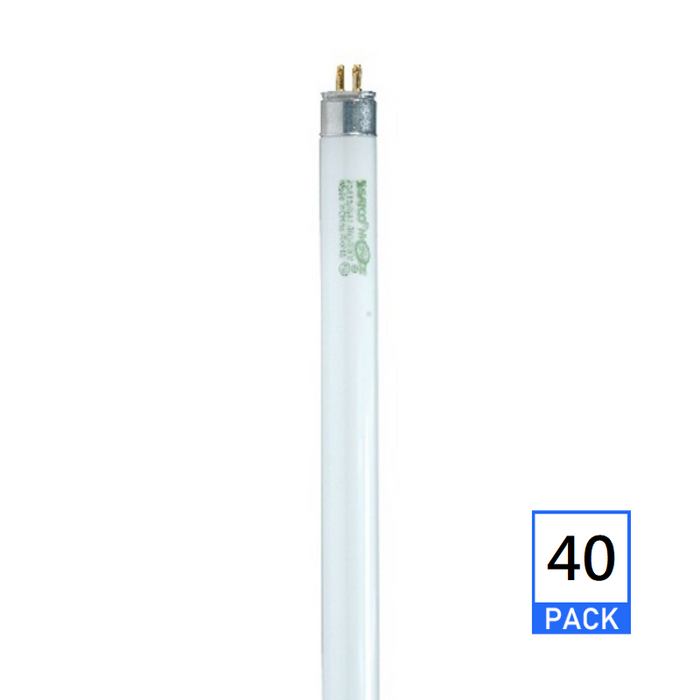 Satco S8127 14W 24" T5 Linear Fluorescent Bulb, 4100K, 40-Pack