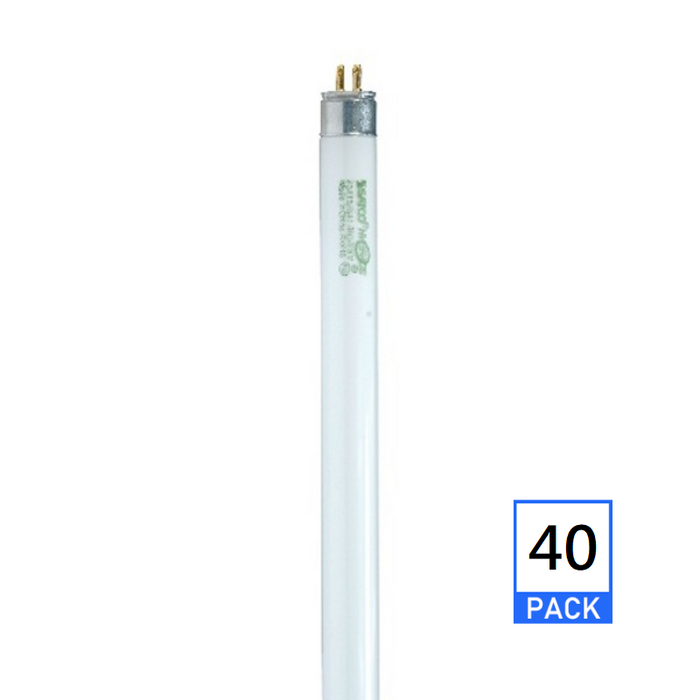 Satco S8111 14W 24" T5 Linear Fluorescent Bulb, 6500K, 40-Pack