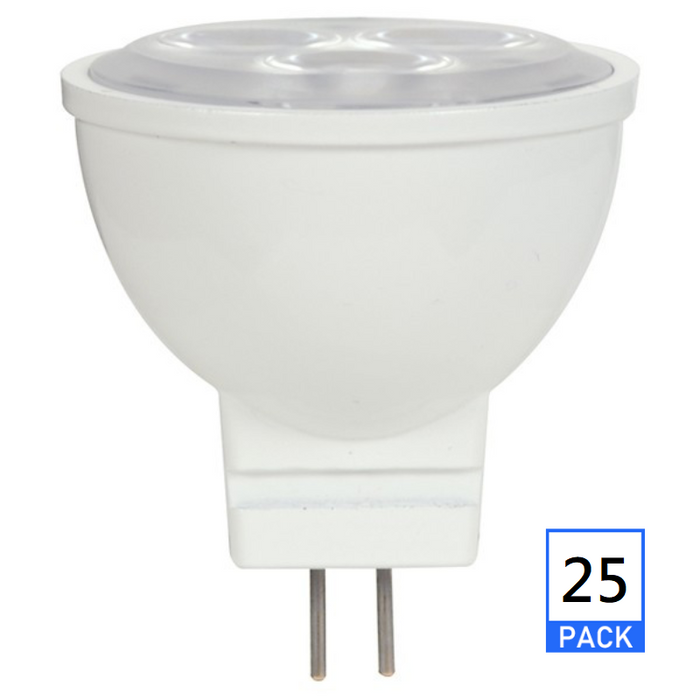 Satco S9281 3W MR11 Non-Dimmable LED Bulb - GU4 base, 3000K