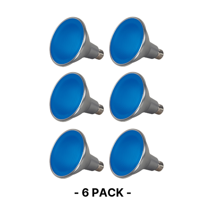 Satco S9482 15W PAR38 Colored LED Bulb - 40° BEAM, Blue