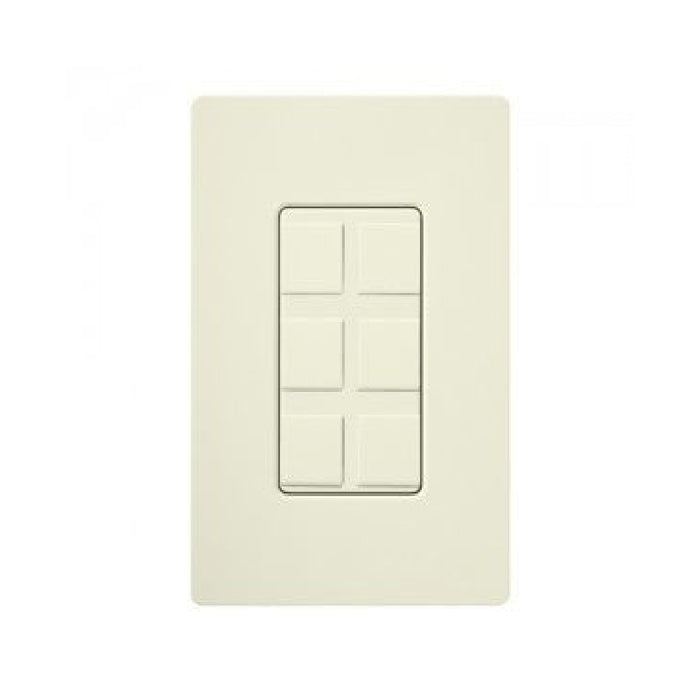 Lutron SC-6PF Field Customizable 6-Port Claro Satin Frame With Blanks
