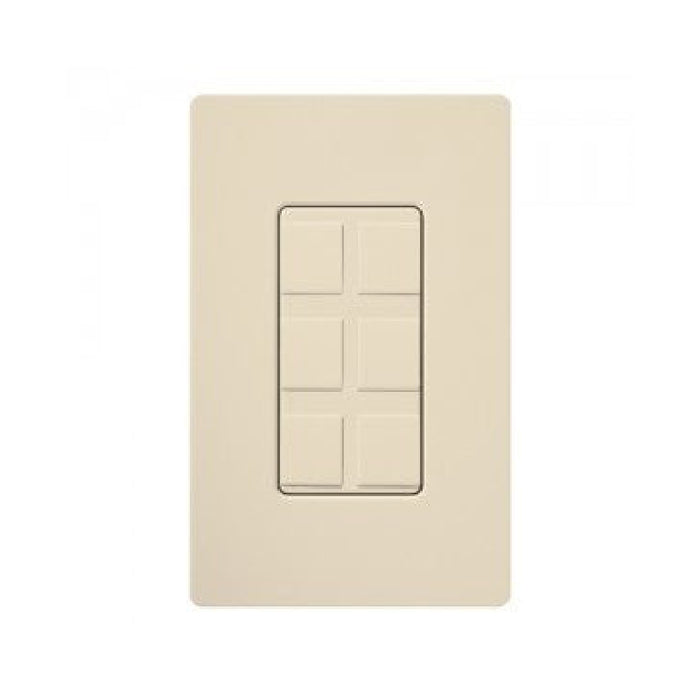 Lutron SC-6PF Field Customizable 6-Port Claro Satin Frame With Blanks