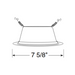 Juno Contractor Select 24 6" Round Trim Series Downlight Tapered Baffle Trim, White