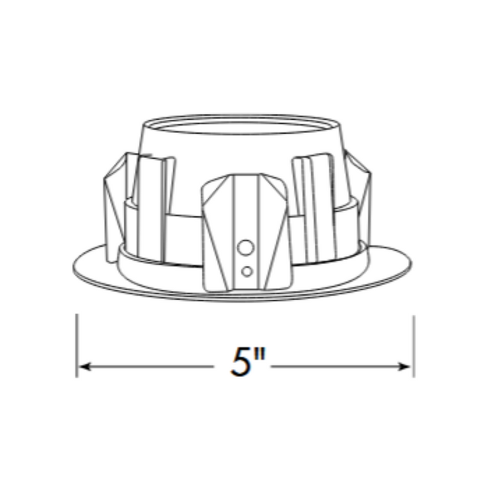 Juno Contractor Select 14 4" Round Line Voltage Trim Series Downlight Baffle Trim, White