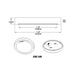 Juno Contractor Select JSBC Gen 2 6" SlimBasics LED Surface Mount Downlight, 3CCT Selectable, 120V, Matte White Finish 