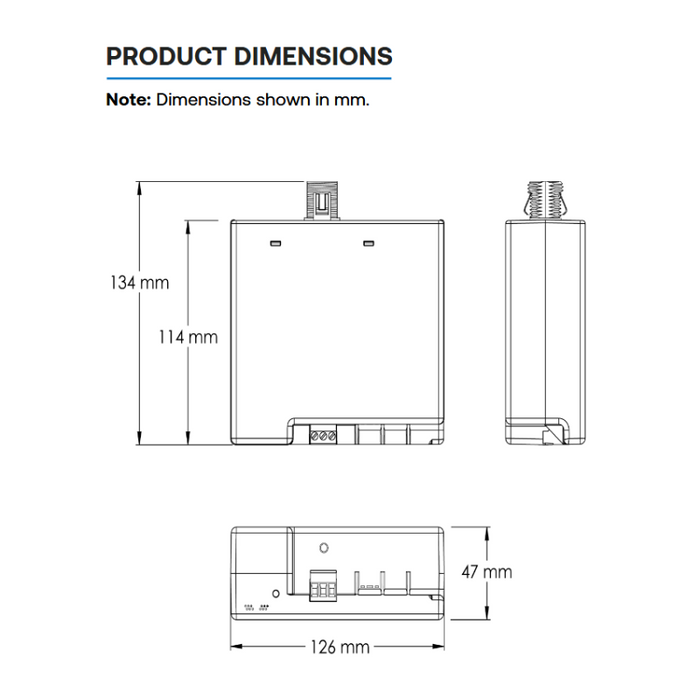 NX Lighting Controls NXC-WA230 NX Connect Three-Zone Room Controller