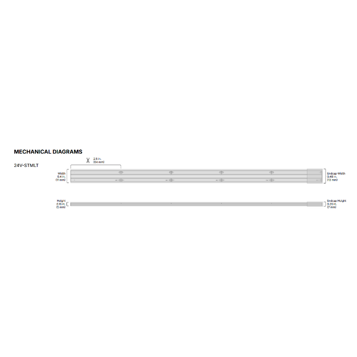 Diode LED STREAMLITE Colors Wet Location 24V 3.3W/Ft, 16.4Ft, Diffused LED Linear Light