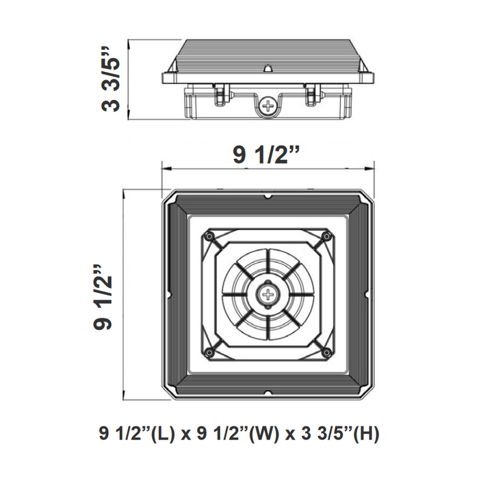 Westgate CAX 20W/30W/45W LED Canopy Light