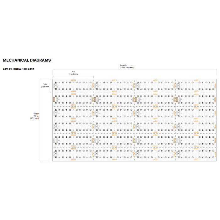 Diode LED Puralight RGBW LED Light Flex Sheet