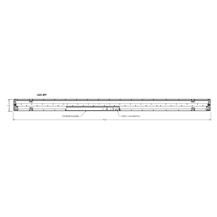 Lithonia LSIXS 6" x 8FT LED Panel, Selectable CCT & Wattage