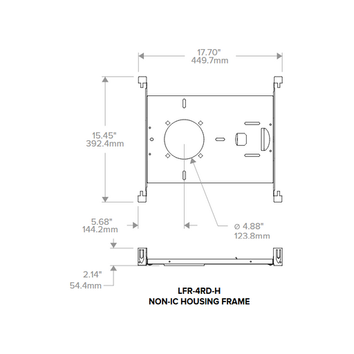 Prescolite LFR-4RD-H LiteFrame 4" Round New Construction Housing Frame