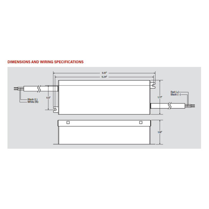Keystone KTLD-60-UVN-12V 60W Constant Voltage LED Driver