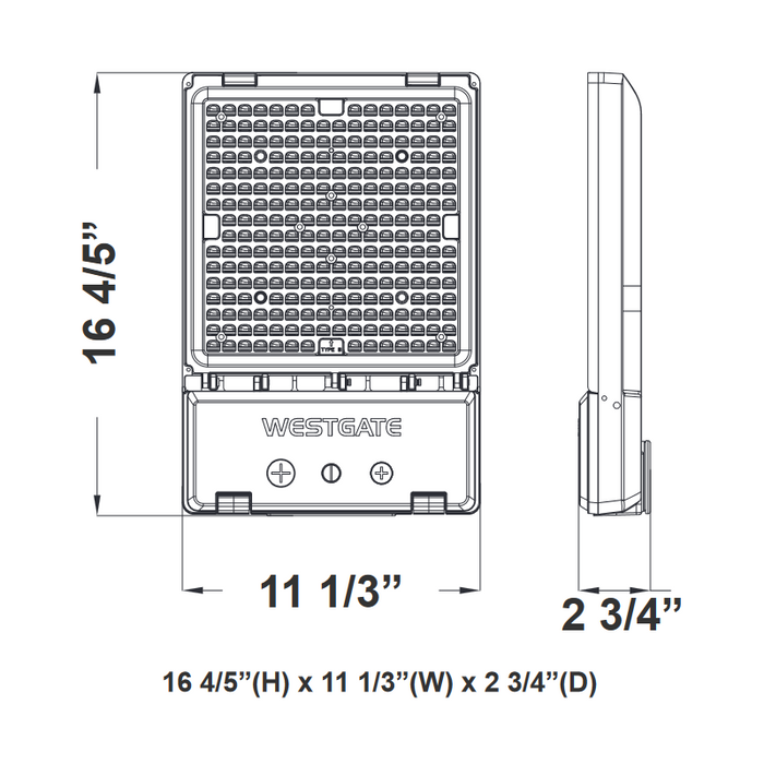 Westgate LFXMAX-LG 70W/100W/150W Wattage Selectable & Large Adjustable Beam Angle and Selectable CCT Signature Area Light