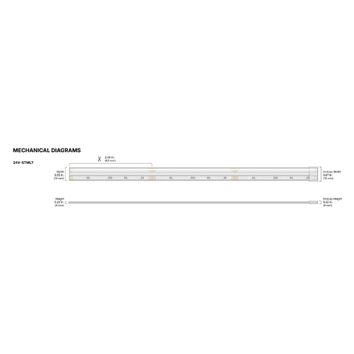 Diode LED Streamlite RGBW Wet Location 24V 5.2W/ft, 16.4-ft LED Tape Light