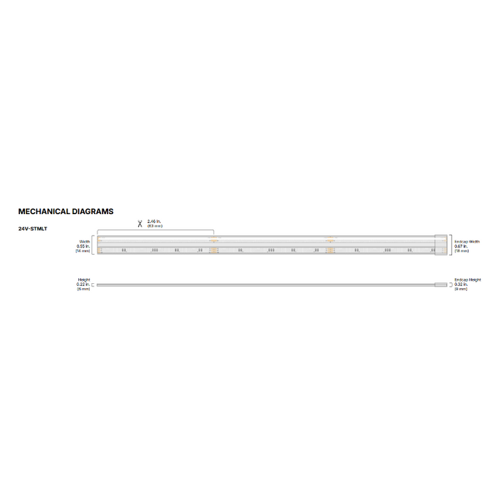 Diode LED Streamlite RGBW Wet Location 24V 5.2W/ft, 16.4-ft LED Tape Light