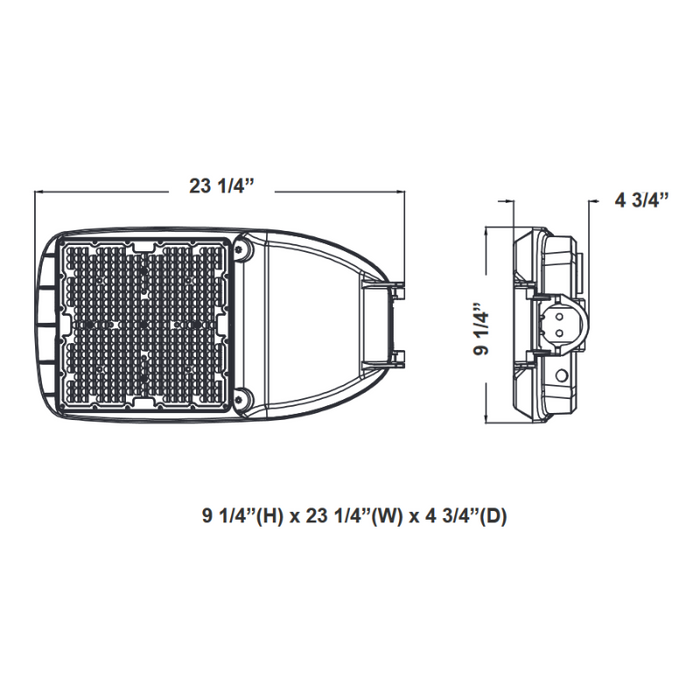 Westgate STL4 80W/100W/150W/200W LED Street/Roadway Light, 480V