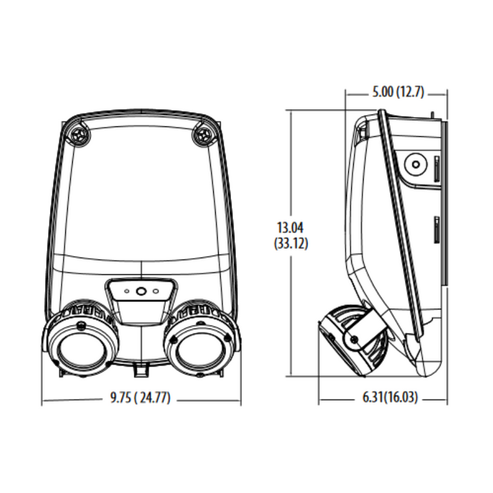 Lithonia INDL Indura Industrial LED Wet Location Emergency Light, SP1100L Uvolt Self-Diagnostics
