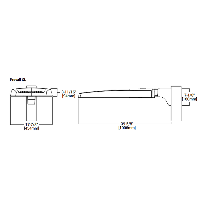Lumark PRV-XL 234W Prevail Discrete LED Area Light, 3000K, Type III