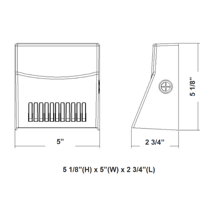 Westgate LMW 10W/15W/24W LED Mini Cutoff Wall Pack, Power & CCT Adjustable