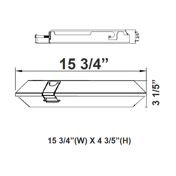 Westgate GPX 22W/37W/56W/75W LED Post Disk Light with Ceiling Mount Adapter