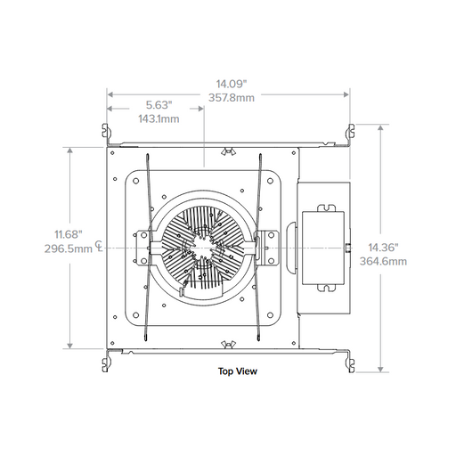 Prescolite LTR-6RD-H LITEISTRY 6" 34.3W Round LED New Construction Downlight Housing