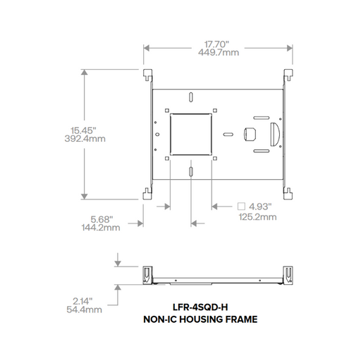 Prescolite LFR-4SQD-H LiteFrame 4" Square New Construction Housing Frame