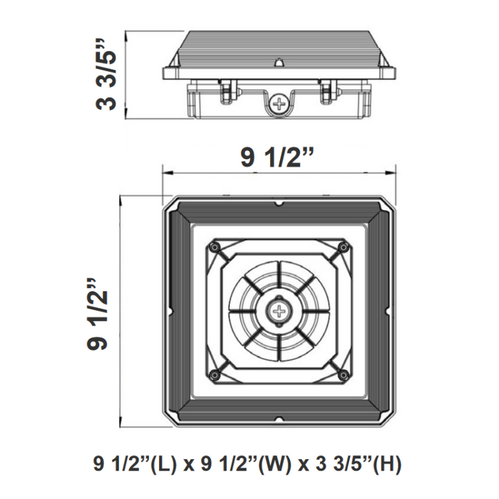 Westgate CAX 60W/75W/90W LED Canopy Light