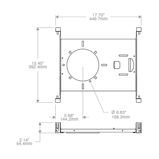 Prescolite LFR-6RD-H LiteFrame 6" Round New Construction Housing Frame