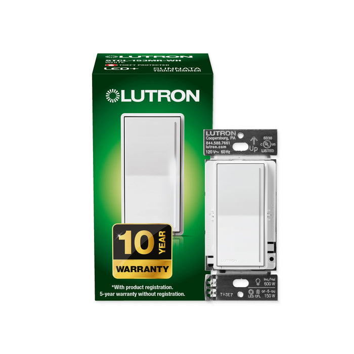 Lutron STCL-153M Sunnata Touch 150W, LED/ Incandescent Dimmer, 3 Way or Multi Location