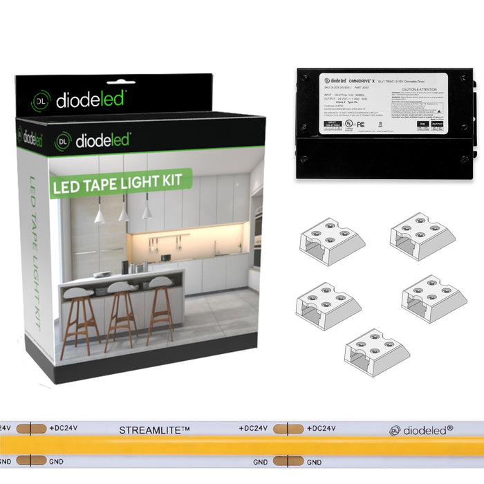 Diode LED Streamlite 24V Diffused LED Linear Light Kit, 96W OmniDrive X