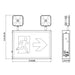 Lithonia TCC Indura LED Steel Running Man Emergency Light/Exit Combo, 350lm, 120-347V