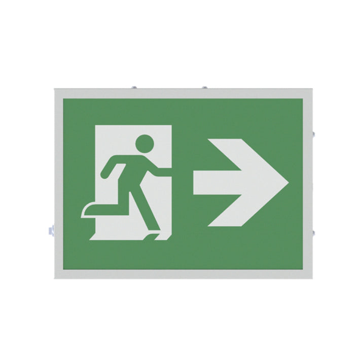 Lithonia TCE Indura Steel Running Man Sign, Battery Backup