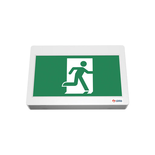 Lithonia Contractor Select TPERM Basics Running Man Sign, Single or Double Face, Universal Mounting