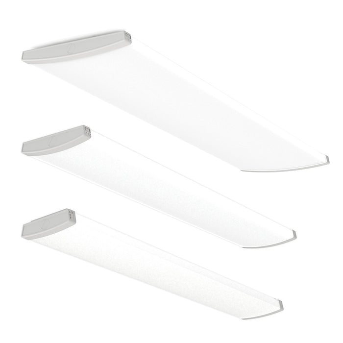 Lithonia Contractor Select TRUW 48 ALO26 CMP TruWrap 4-ft LED Wraparound, Wide Body, Curved Microprismatic Diffuser, 3CCT & Lumen Selectable
