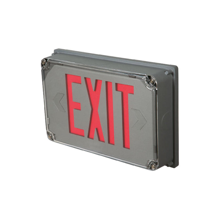 Sure-Lites UX7 Wet Location LED Exit Sign, Self Powered, with Battery, Not Hazardous Location