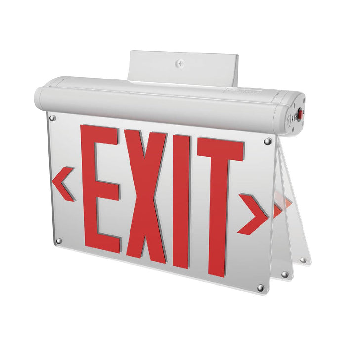 Lithonia Contract Select BE W U Basics Edge-lit Exit Sign, Universal Mount