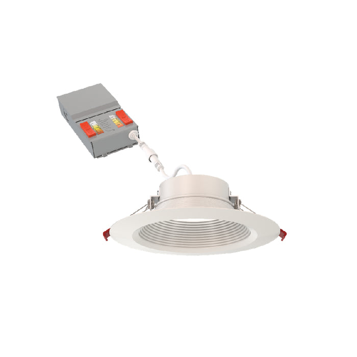 Juno Canless WF4 4" LED Deep Regressed Baffle Downlight- Lumen and CCT Selectable