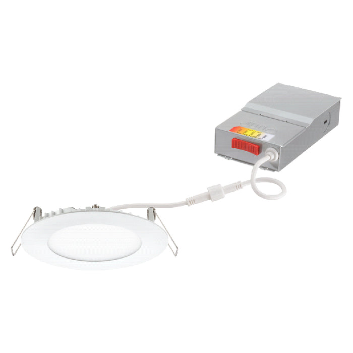 Juno WF4 SWW5 4" Wafer LED Canless Switchable Downlight, 690 Lumens, 90+CRI, 5CCT, Dimmable, 120V