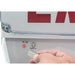 Lithonia WLTC 1 R TPS M4 LED Exit Combo, Universal Mount, Single Face, Red Letters, White Housing, Tamperproof Screw Hardware