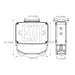 Lithonia WLTC 1 R TPS M4 LED Exit Combo, Universal Mount, Single Face, Red Letters, White Housing, Tamperproof Screw Hardware