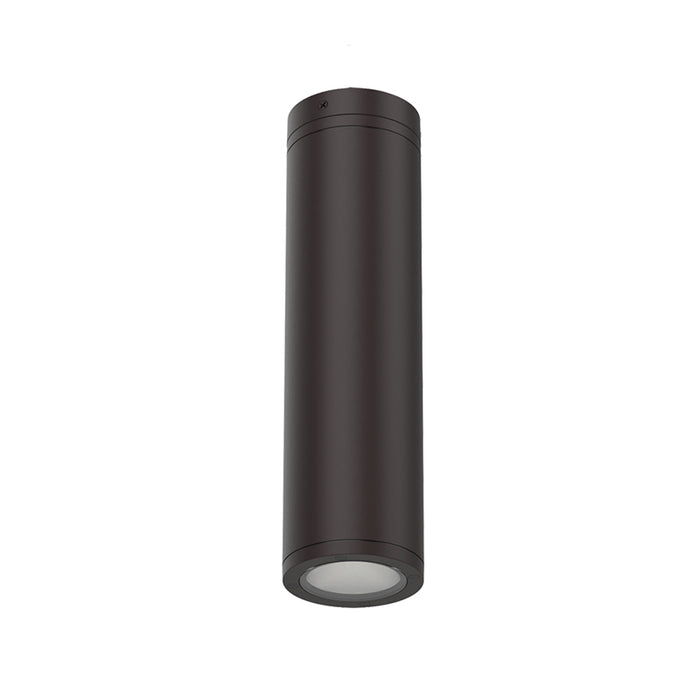 Lithonia Contractor Select WMCL 4" 19W LED Wall Mount Cylinder Light with On/Off Photocell, 3CCT Selectable, 120-347V, Dark Bronze