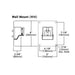 Lumark PRV-P 94W Prevail Petite LED Wall Mount, 11800lm, 120-277V, Wall Mount Arm