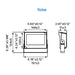 Keene SF15 15W LED SlimFlood Light, 3CCT Selectable, Yoke Mount