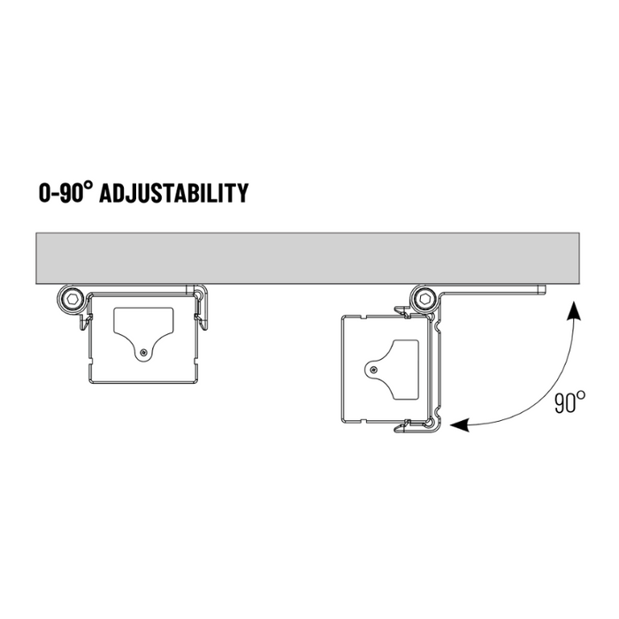 Nora NUDTW-9816 Bravo FROST Tunable White 16" 13W LED Linear Light, 3CCT Selectable 850 Lumen Dimmable 120V