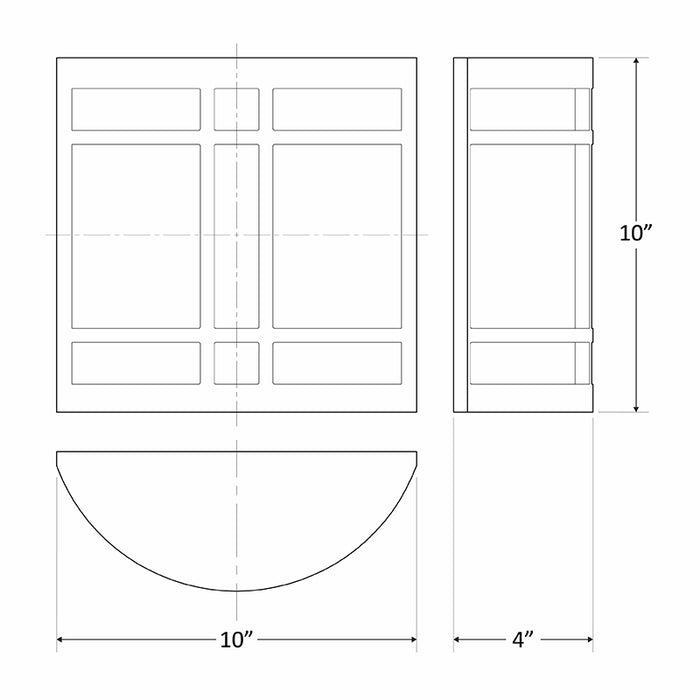 Westgate LDSW-MCT5 12W LED Outdoor Wall Sconce, CCT Selectable, 1200 Lumens, 120V